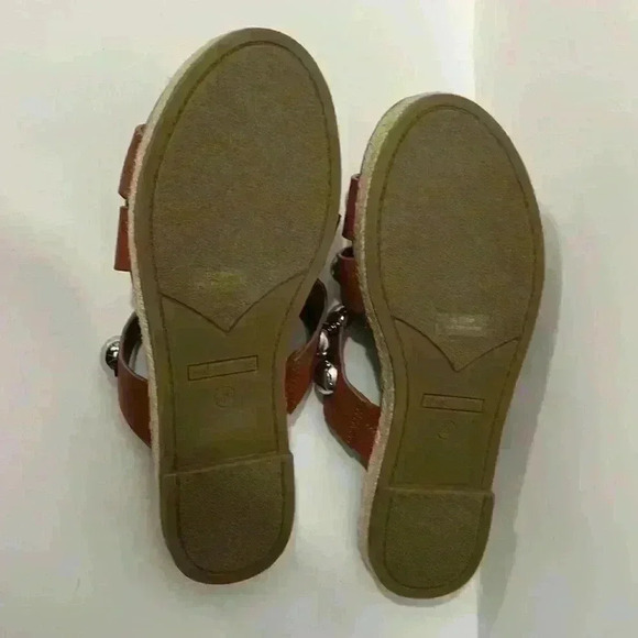 Marc Fisher Prisca Ball Stud Espadrille Slide Sandals - NWOT - Picture 7 of 12